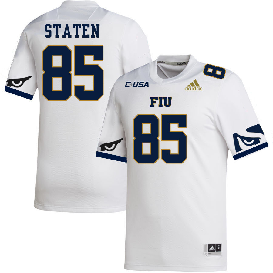 #87 Braiden Staten FIU Jersey, Florida International University Panthers Football Jersey-White